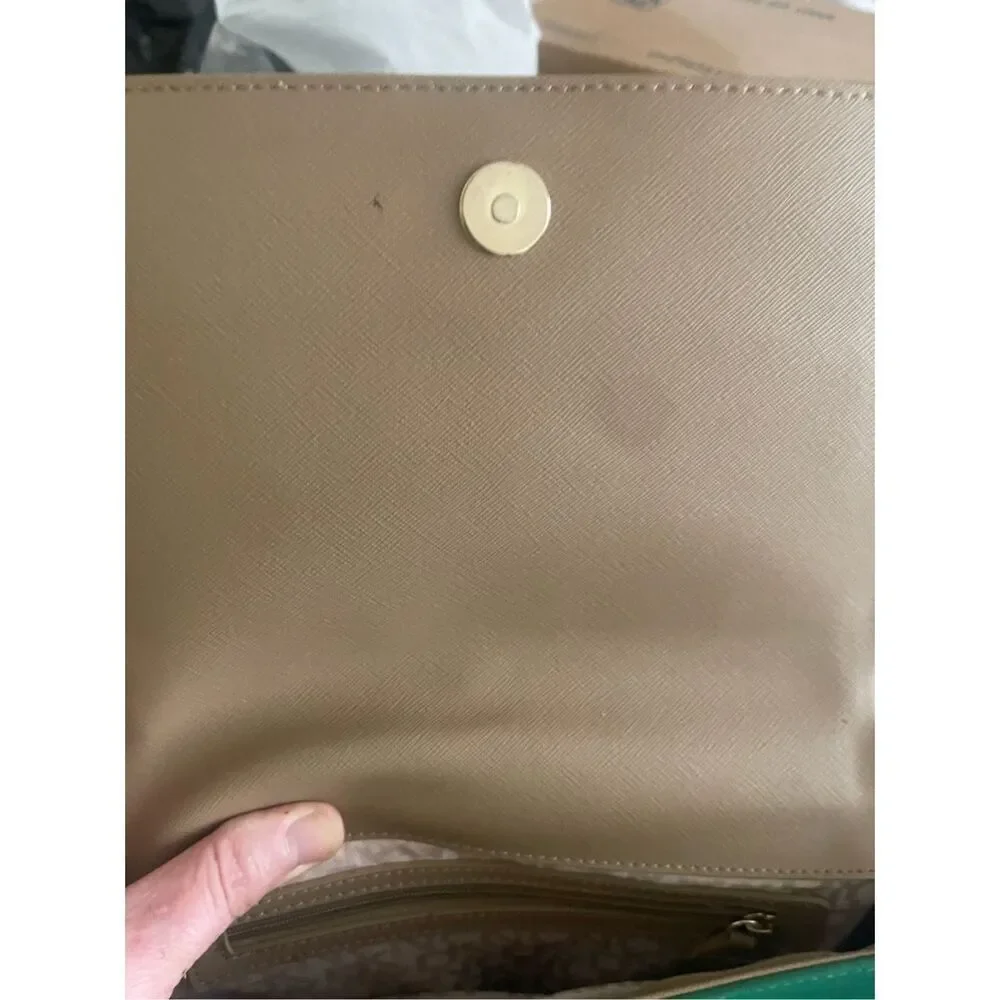 DKNY Bryant Park Green‎ Leather Crossbody Bag